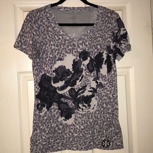 Tory Burch T-shirt leopard blue print small cotton
